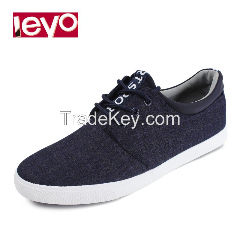 LEYO summer man shoes  black or navy color casual shoes fashion lace-up sneaker