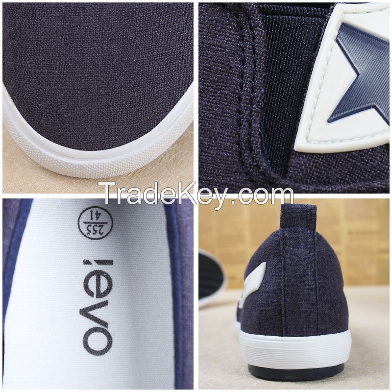 LEYO summer man shoes  black or navy color casual shoes fashion slip-on sneaker