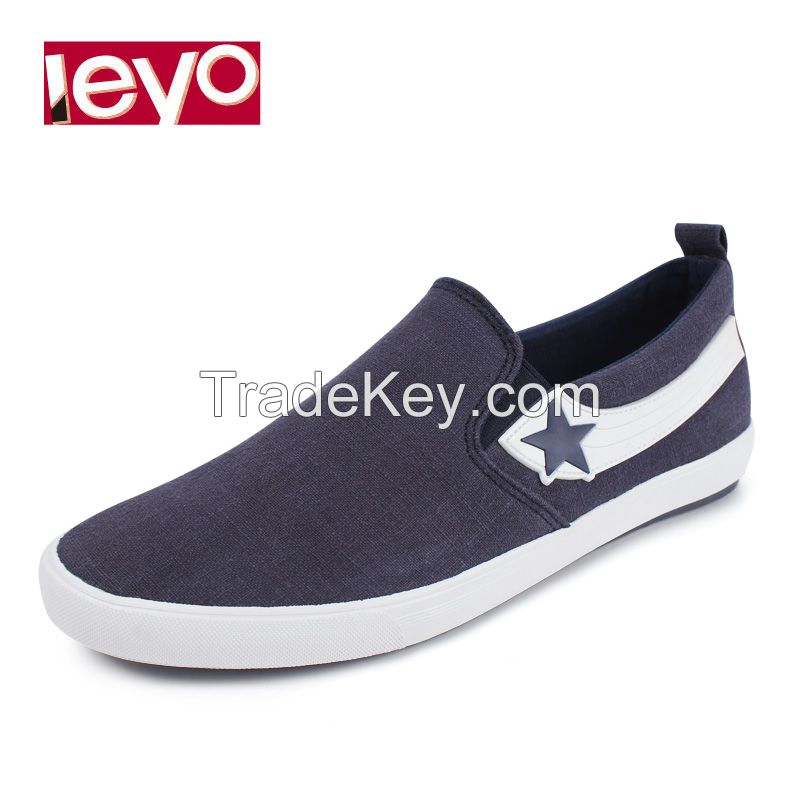 LEYO summer man shoes  black or navy color casual shoes fashion slip-on sneaker