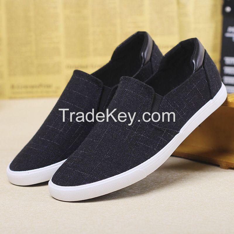 LEYO summer man shoes  black or navy color casual shoes fashion slip-on sneaker