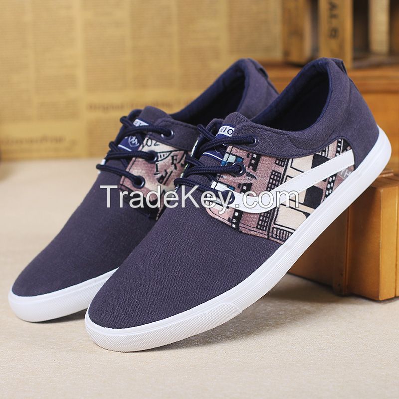 LEYO summer man shoes  black or navy color casual shoes fashion lace-up sneaker