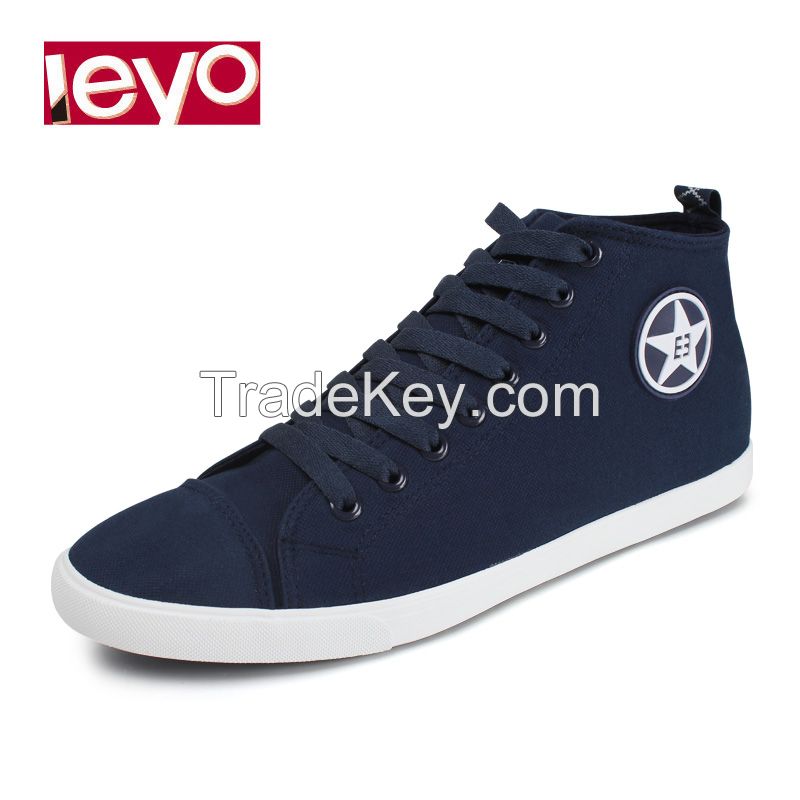 LEYO summer man shoes black or navy color casual shoes fashion lace-up sneaker