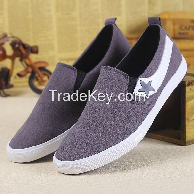 LEYO summer man shoes  black or navy color casual shoes fashion slip-on sneaker