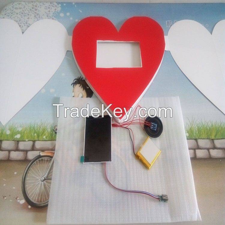 2.8" LCD Vedio Greeting Card/Wedding Invitation Card/Promotional Gift