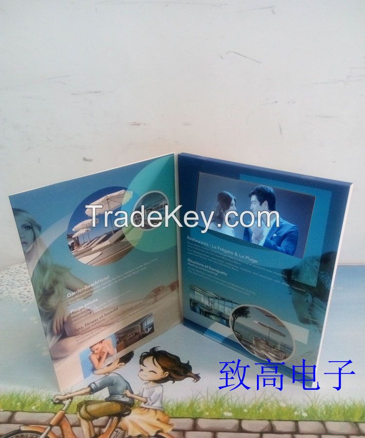 5inch LCD Vedio Advertising Card/Promotional Brochure/Greeting Card/Wedding Invitation Card