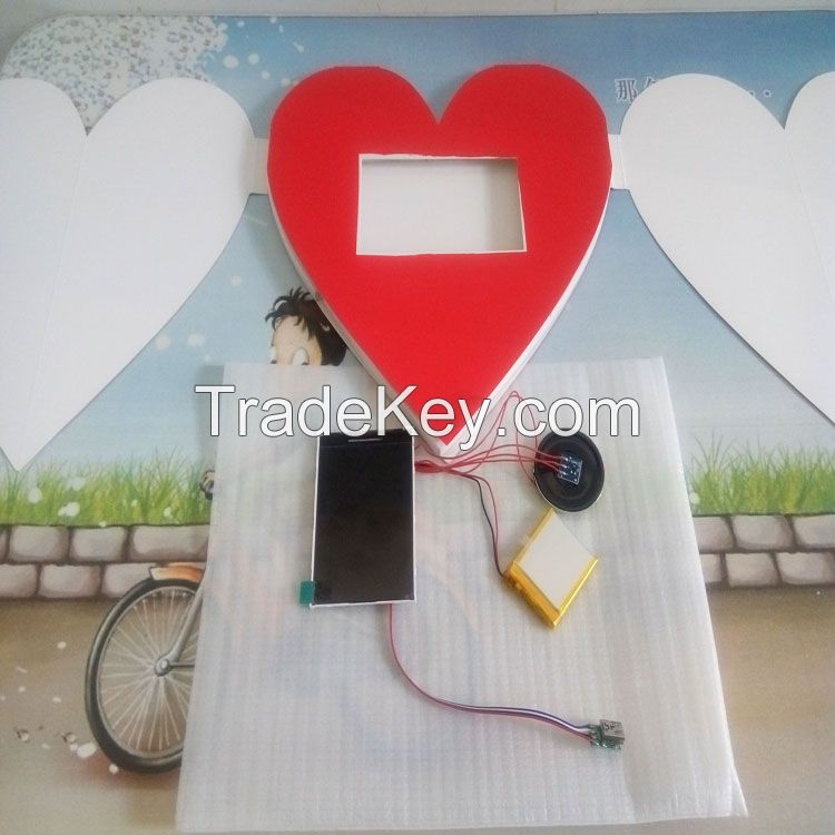2.8" LCD Vedio Greeting Card/Wedding Invitation Card/Promotional Gift