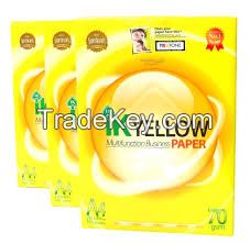 Double A and Ik Yellow A4 Paper\'s