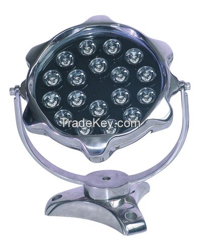 led underwater lamp, led pool lamp, led fountain lamp, 18W, RGB or single color