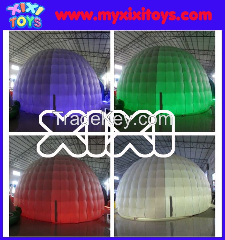 Xixi 2016 Popular Inflatable Led Dome Tent