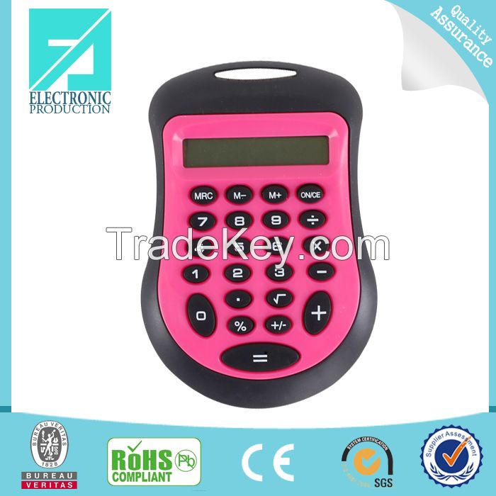 Fupu 8 digit plastic calculator in blue color