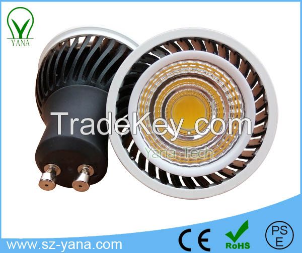 Cob Gu10 Mr16 Gu5.3 E27 3w 4w 5w 7w 80lm/w Led Spotlight / Led Spot Light