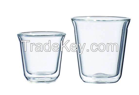 Shaped Double Wall Glass For Drinking