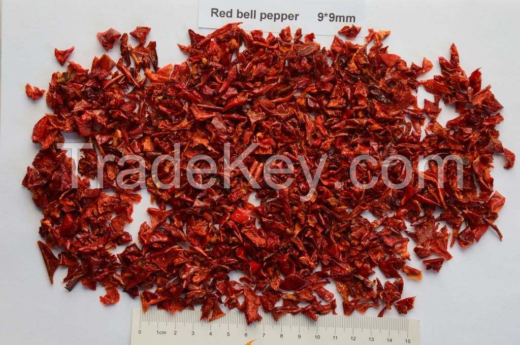 Dehydrated red bell pepper 9*9mm