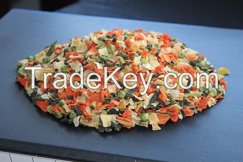 Dehydrated vegetables blend