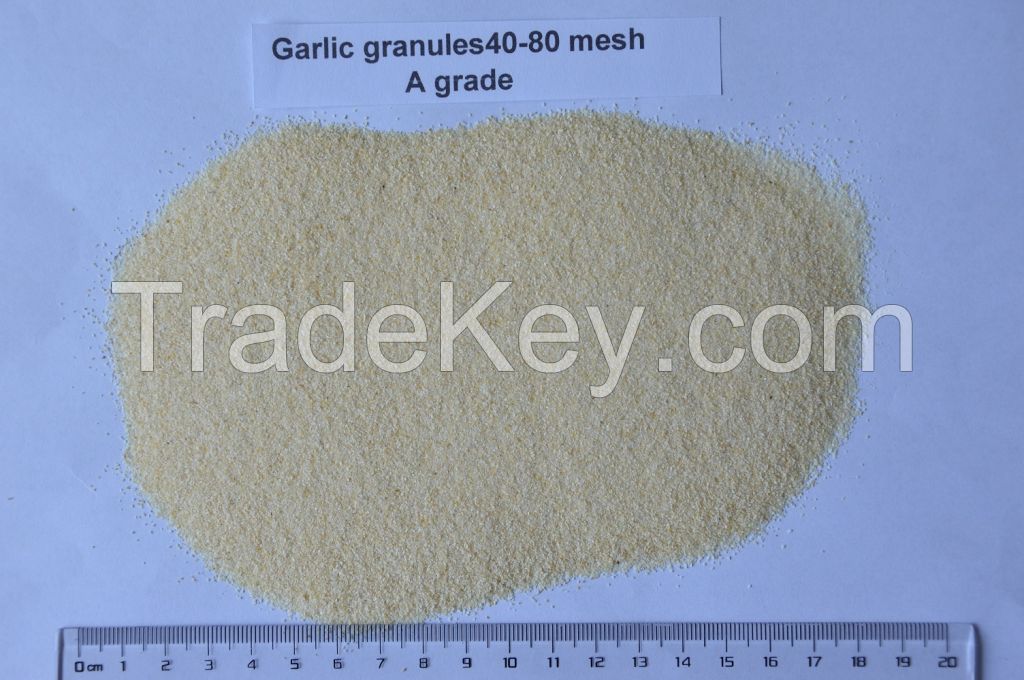 Dehydrated Garlic granules 40-80mesh