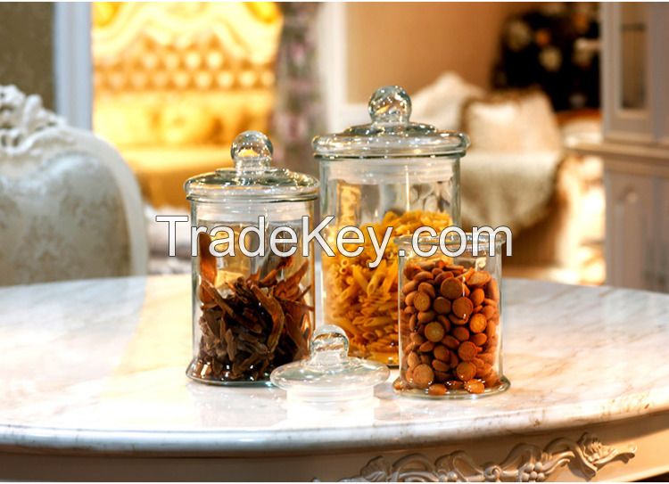Lead free glass sealed cans of canned food packaging bottles of glass storage tank dried fruit cans