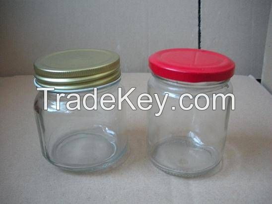 Supply glass bottle, six arrises pickles glass bottle, 300 jam glass bottle, security products, qual