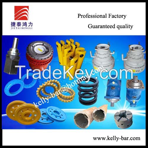 Rotary drilling machine spare parts, kelly stub, kelly swivel, slew bearing