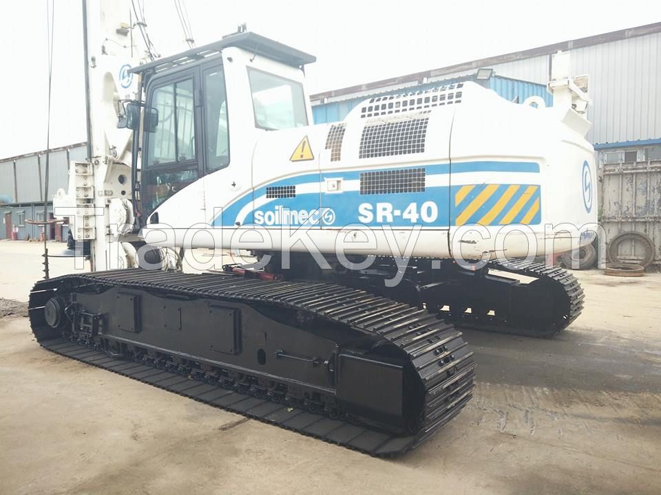 Used bored pile piling machine Used Soilmec SR40 for sale