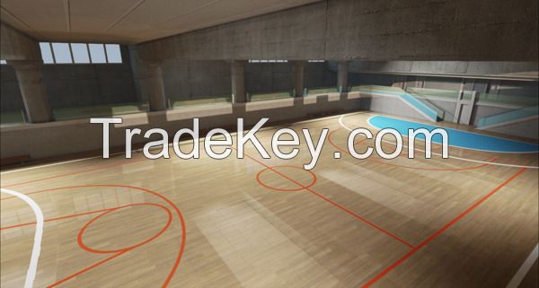 basketball floor elastic PVC sports flooring