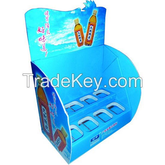 Cardboard drinks counter POS display