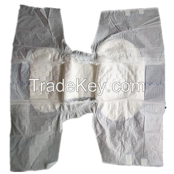 Tie Type Adult Diaper in Polyethylene backsheet