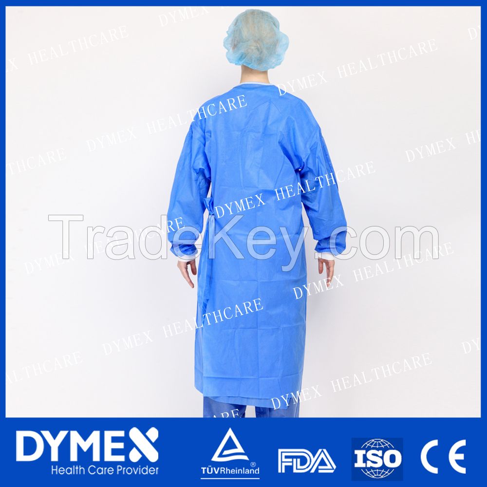 2016 Hot Disposable Sterile Fluid Resistance Surgical Gown