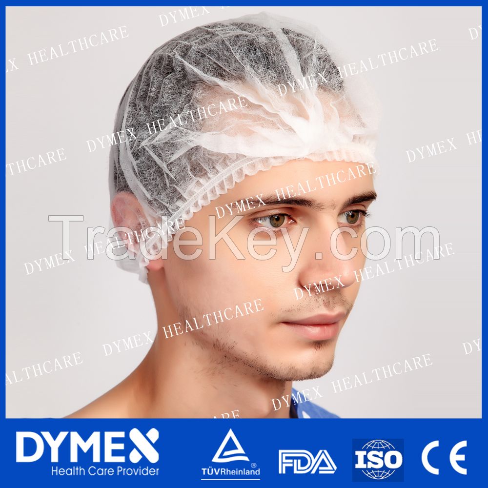 High quality medical surgical nonwoven disposable bouffant cap