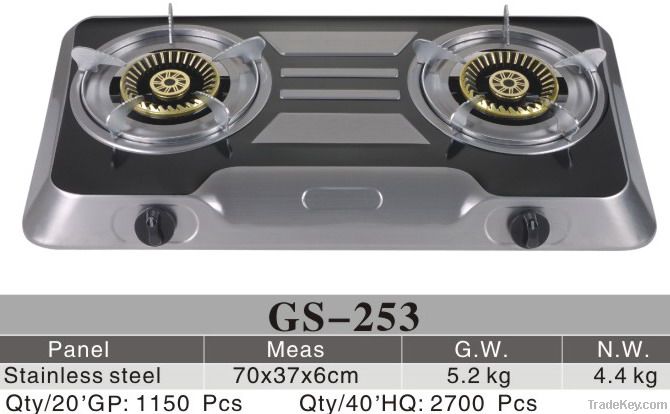 double burner table gas stove