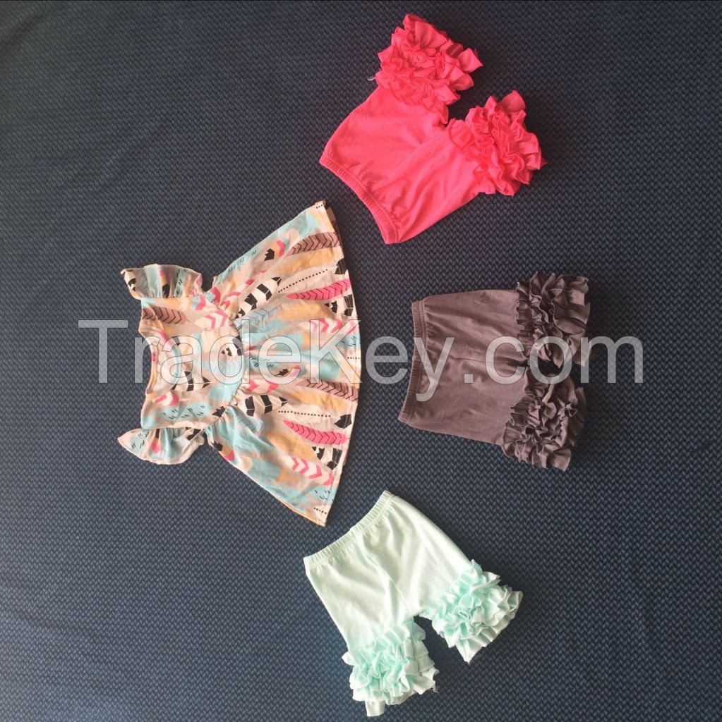 YJ-897 2016 new style summer ruffle shorts outfit