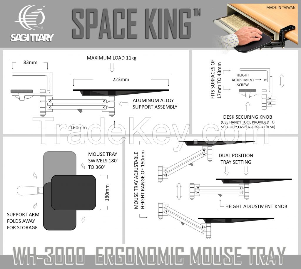 Space King Deluxe Mouse Tray