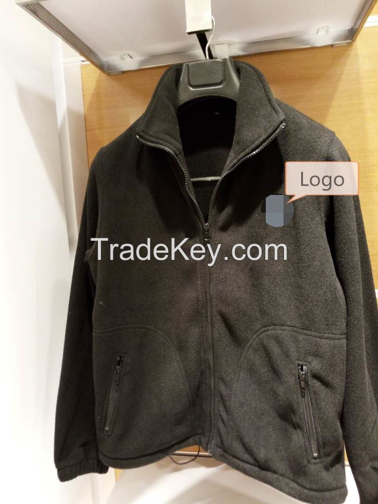 Fleece jackets with zipper men and women workwear