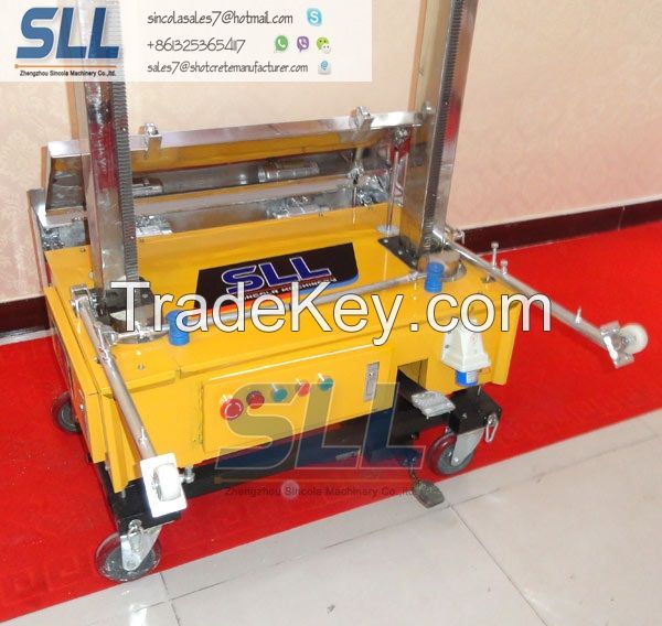 Zhengzhou SLL hot selling SRM7 automatic rendering machine/wall plastering machine/auto rendering machine for sale made in China