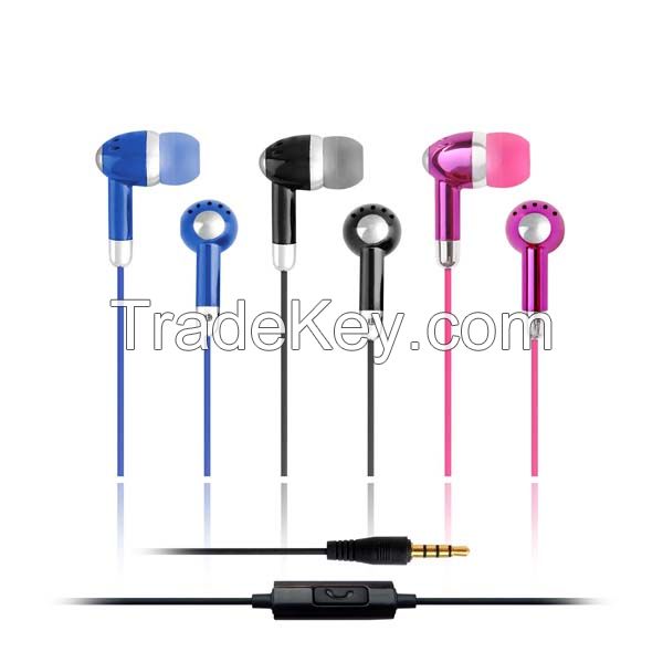 Earphone in-ear earbuds  with noise canceling and mic for  Iphone Android Windows portable device