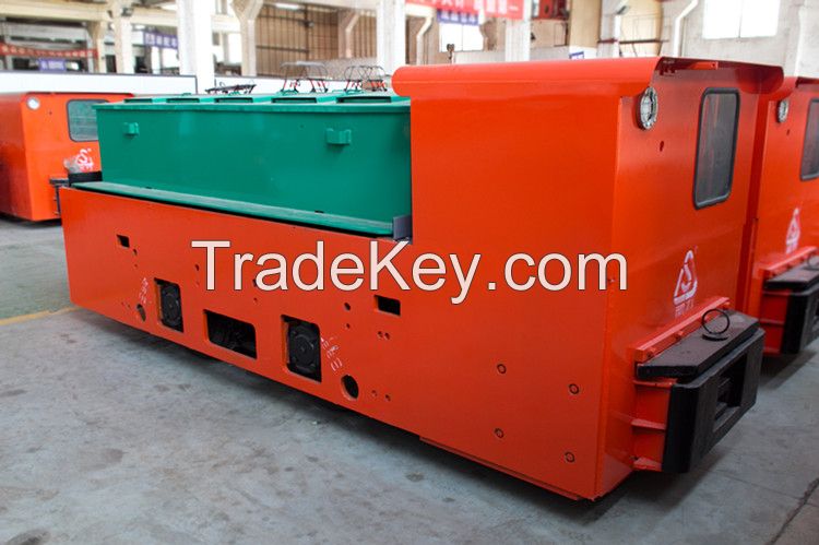 Double Cabs Style 8Tons Mining Battery Electric Locomotive, Vehicles