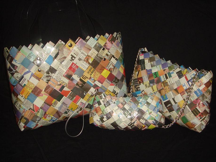 Handmade Bags made from Recycled Paper