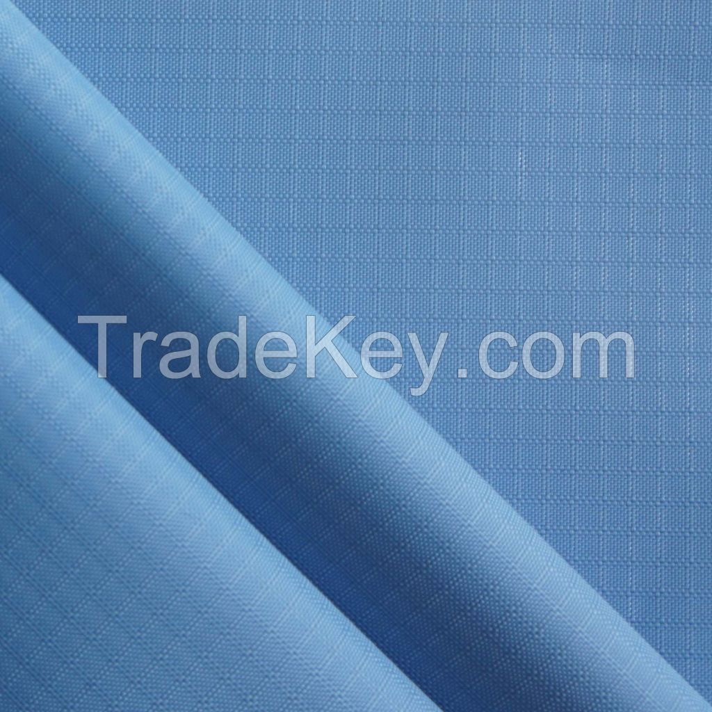 Polyester Ripstop PVC/PU Double Yarn Polyester Fabric