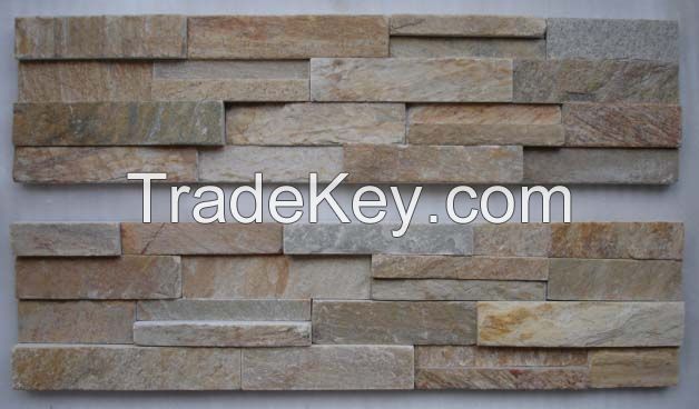 Gold Wood-Grain Ledges Stone