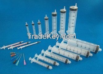 Disposable Luer Slip or Luer Lock Syringe with Needle