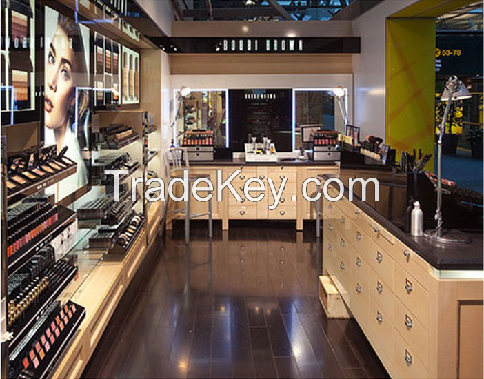 European style cosmetic shop interior design with retail store display
