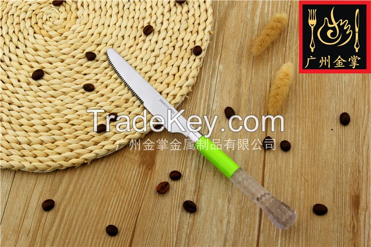 Stainless Steel Cutlery With Plastic handle