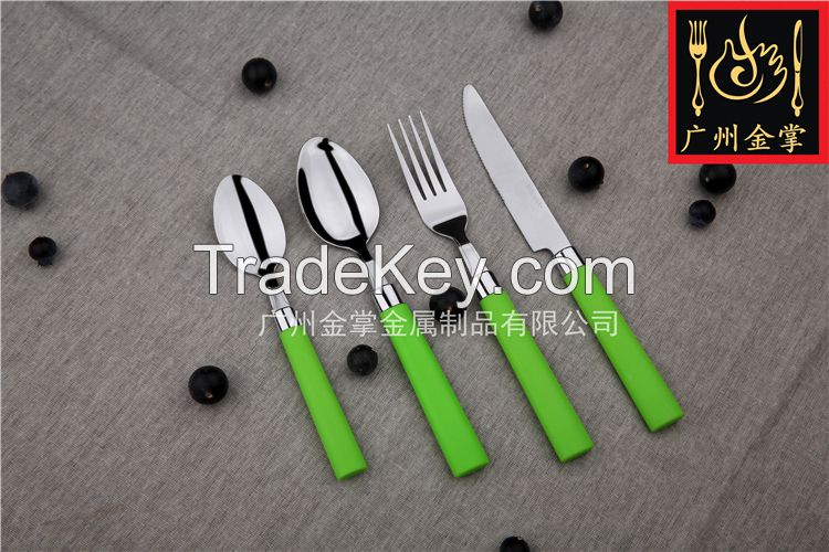 Stainless Steel Cutlery With Plastic handle