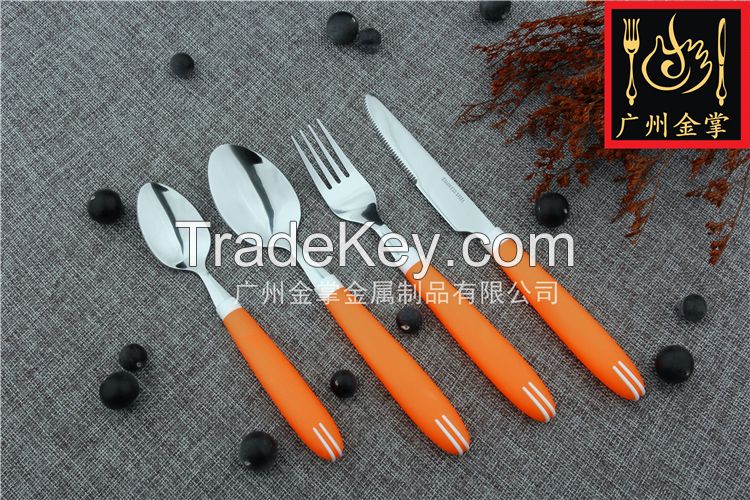 Stainless Steel Cutlery With Plastic handle