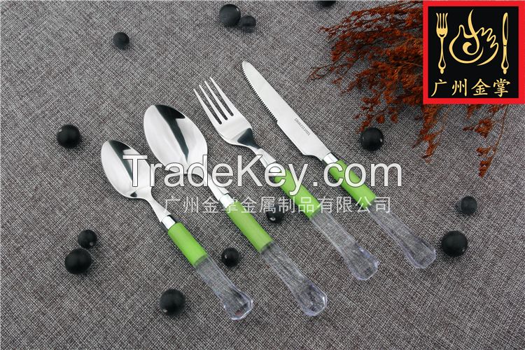 Stainless Steel Cutlery With Plastic handle