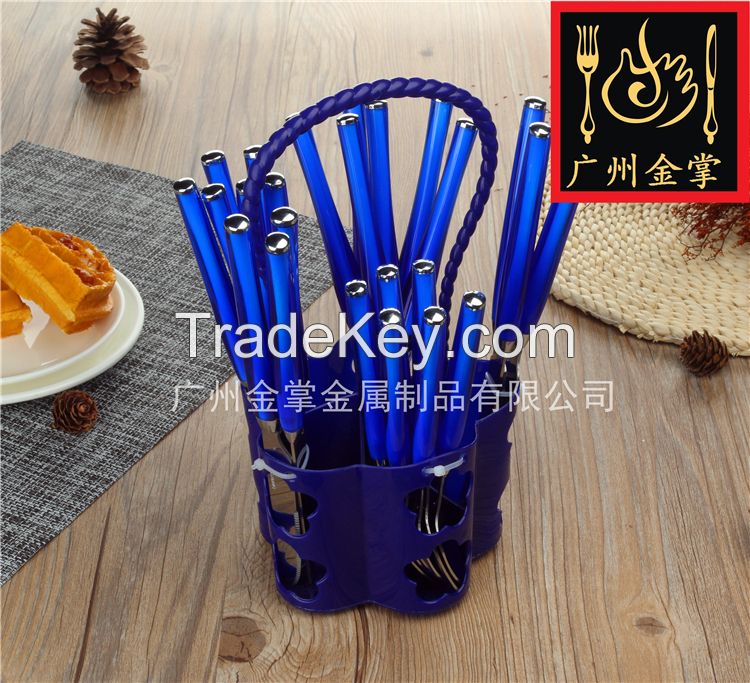 Stainless Steel Cutlery With Plastic handle