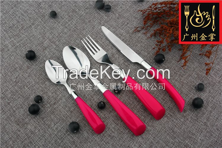 Stainless Steel Cutlery With Plastic handle