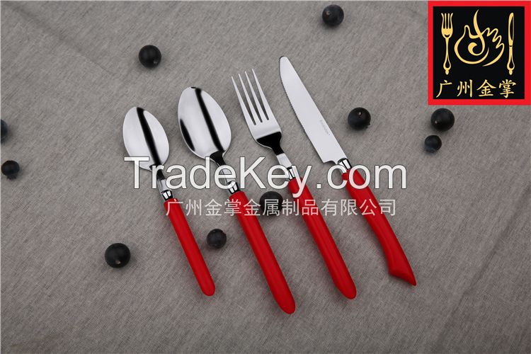 Stainless Steel Cutlery With Plastic handle