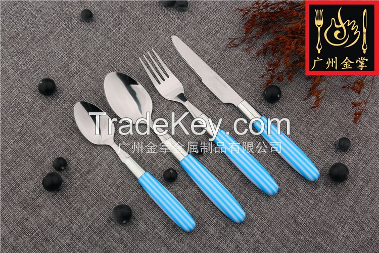 Stainless Steel Cutlery With Plastic handle