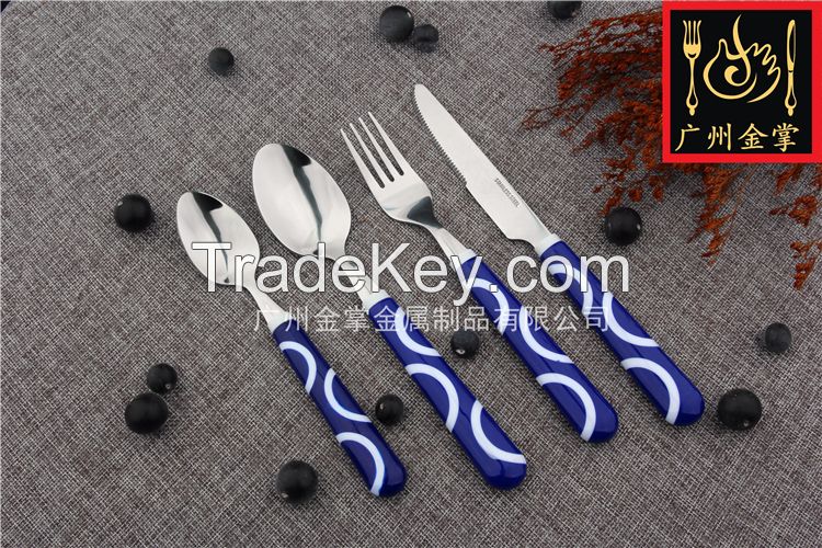 Stainless Steel Cutlery With Plastic handle