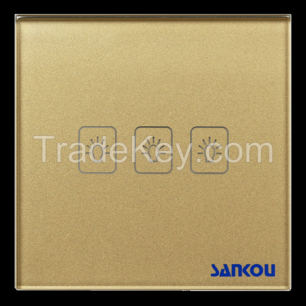 SANKOU EU Touch Switces 1 Way Touch Switch(white, black, gold)